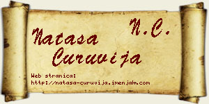 Nataša Ćuruvija vizit kartica